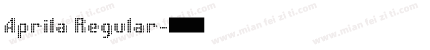 Aprila Regular字体转换